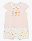 Pink jumpsuit with fruit print and fruit pattern FEGLORY / 23E5BF34GRED322