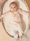 Light pink top and pants set LORAINE / 24H0NF25ENSD322