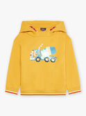 Yellow long-sleeved hoodie GROPAGE 2 / 23H3PGP2SWE107