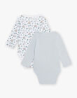 Set of 2 organic cotton baby boy bodysuits COHEN / 22E0NGC1BODC227