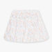 Pink satin skirt with flower print child girl