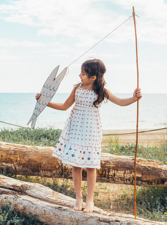 Off white SUNBATHING DRESS MRABROETTE / 25E2PFR2RBS001