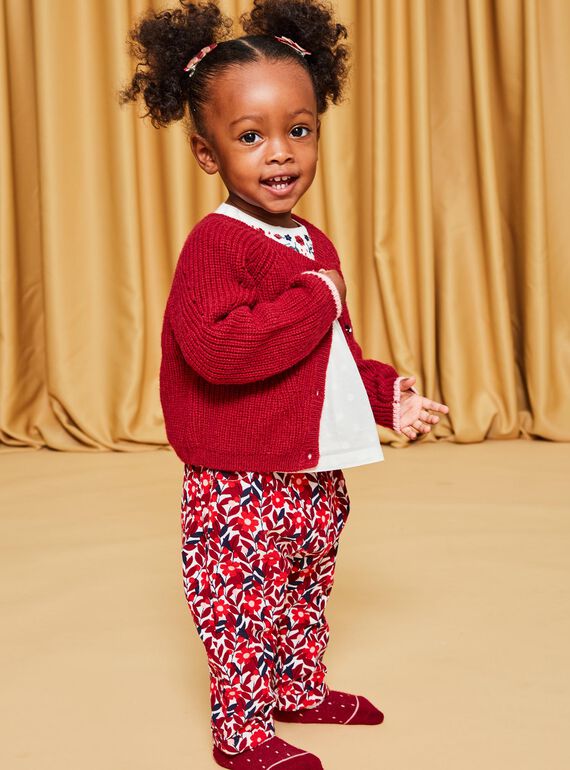 Red knit cardigan DAOLIVIA / 22H1BFX2CARF526