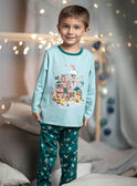Blue pyjama set with pirate design for child boy CAPIRAGE / 22E5PG45PYJC215