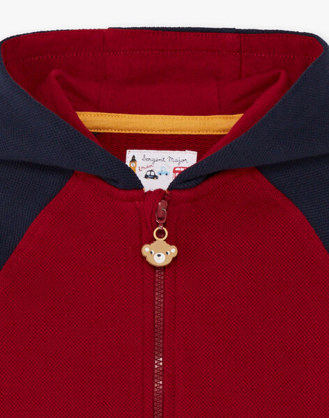 Baby Boy's Red and Navy Hoodie BAFRED / 21H1BG51JGH070