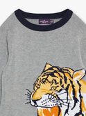 Mottled gray tiger-head sweater GIPULAGE / 23H3PG91PULJ922