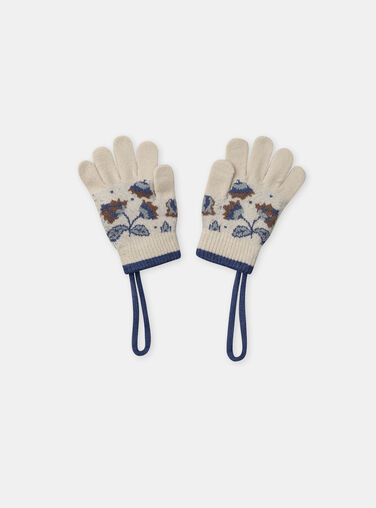 White GLOVES & MITTENS NIOMANETTE / 25H4PFG2GANA016