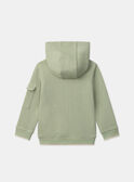 Light green KIDS CARDIGAN MLESSAGE / 25E3PGO1GILG600