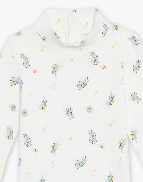 Long sleeve bodysuit with cat print DAUNLEY / 22H1BGZ1BOD001