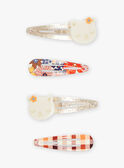 Set of 4 barrettes DUCHAPETTE / 22H4PFB3BRT954