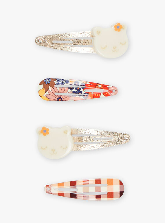 Set of 4 barrettes DUCHAPETTE / 22H4PFB3BRT954
