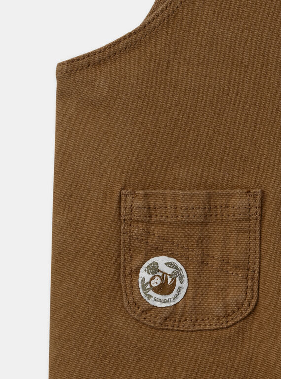Brown SHORT DUNGAREES MAOMAR / 25E1BGO1SAC802