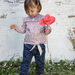 Baby Girl's Printed Jean and Belt
