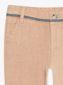 Child boy sandy linen pants CIBLOAGE / 22E3PGJ1PAN812