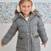 Child girl mouse grey hooded down jacket