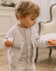 Baby boy's ecru and grey formal vest CAMAX / 22E1BGH1GIL000