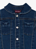 Baby girl's denim jacket with knotted details CIMELISSA / 22E1BFG1VESP269