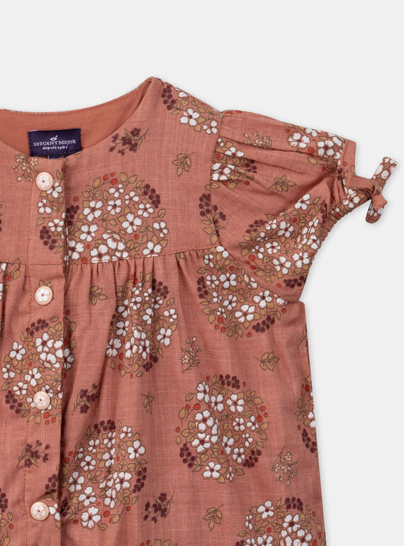 Printed terracotta jumpsuit KANELA / 24E1BFE1CBLE415