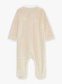 Long-sleeved beige velvet pyjamas GEKEVAN / 23H5BG23GREA011