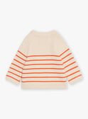 Light beige striped sweater GABIN / 23H1BG71PULA011