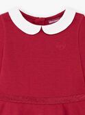Girl's burgundy dress BROCOLETTE2 / 21H2PFB5ROB719