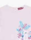 Purple leopard print t-shirt DANYETTE / 22H2PF51TMC320
