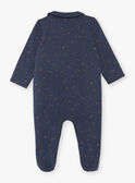 Night blue sleep suit and fleece cap set ZEBERNIE / 21E5BGH2GRE705