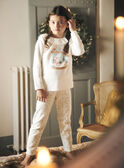 Ecru velvet Christmas pyjama set GRUGIVETTE / 23H5PFG1PYJ001