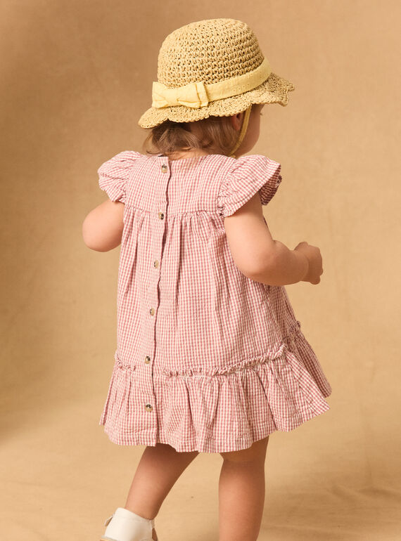 Rose wood DRESS MANINON / 25E1BFK2ROB312