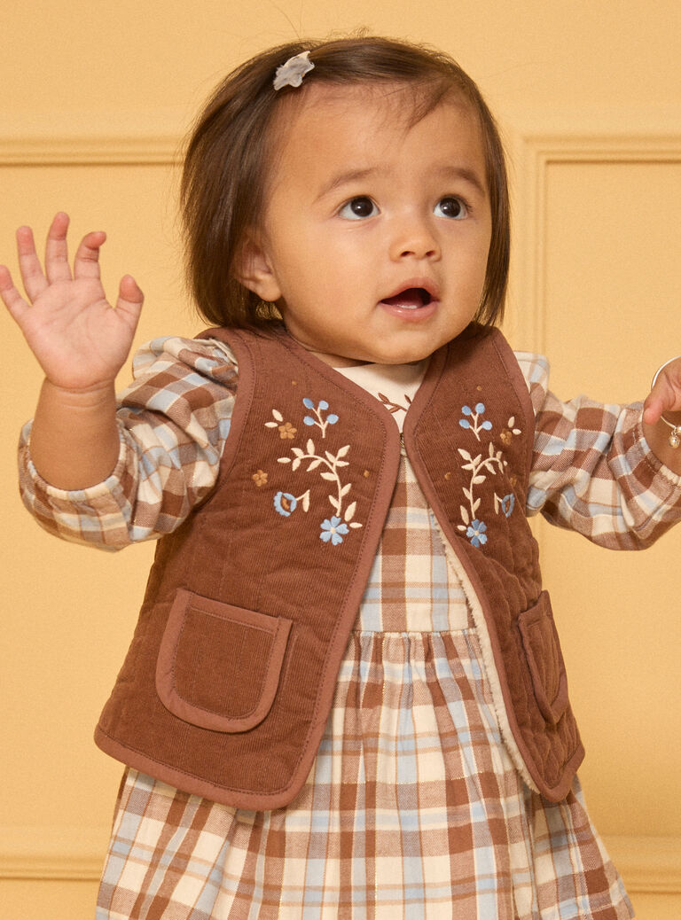 Brown CARDIGAN WHITHOUT SLEEVES LAROMANE / 24H1BFS1CSM815