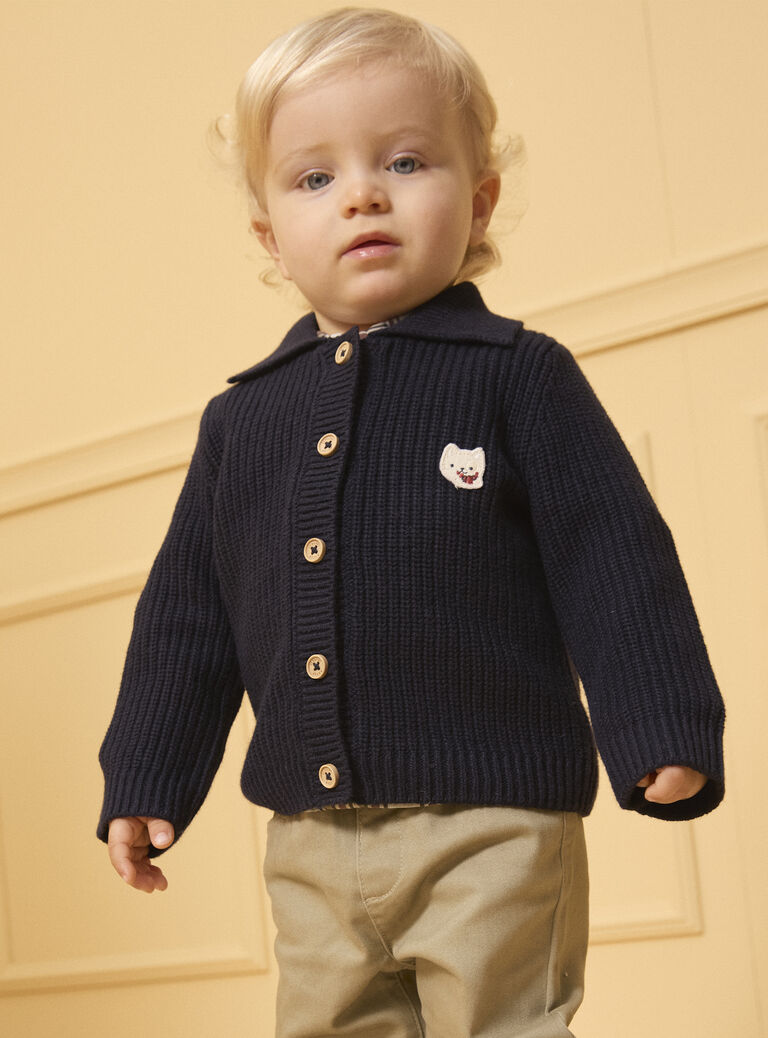 Navy KIDS CARDIGAN Navy KIDS CARDIGAN LAKRIS / 24H1BGM1GIL070