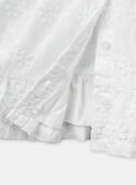 Embroidered off-white dress KAFLORA / 24E1BFL1ROB001