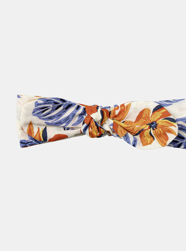 White headband with multicoloured flowers and fish print White headband with multicoloured flowers and fish print KAZELIE / 24E4BFS1BAN001