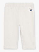 Light mottled beige pants in interlock GAIKAR / 23H1BGD1PANA011