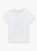 White T-shirt with snail pattern on a skateboard FUCARAGE / 23E3PGN3TMC000