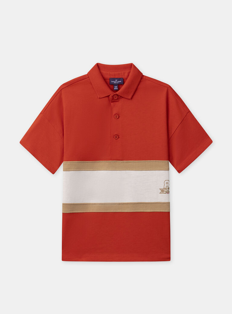 Red POLO SHIRT Red POLO SHIRT NELEVAGE / 25H3PGK1POLF508
