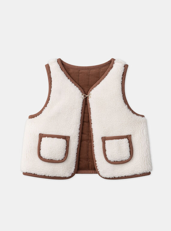 Brown CARDIGAN WHITHOUT SLEEVES LAROMANE / 24H1BFS1CSM815