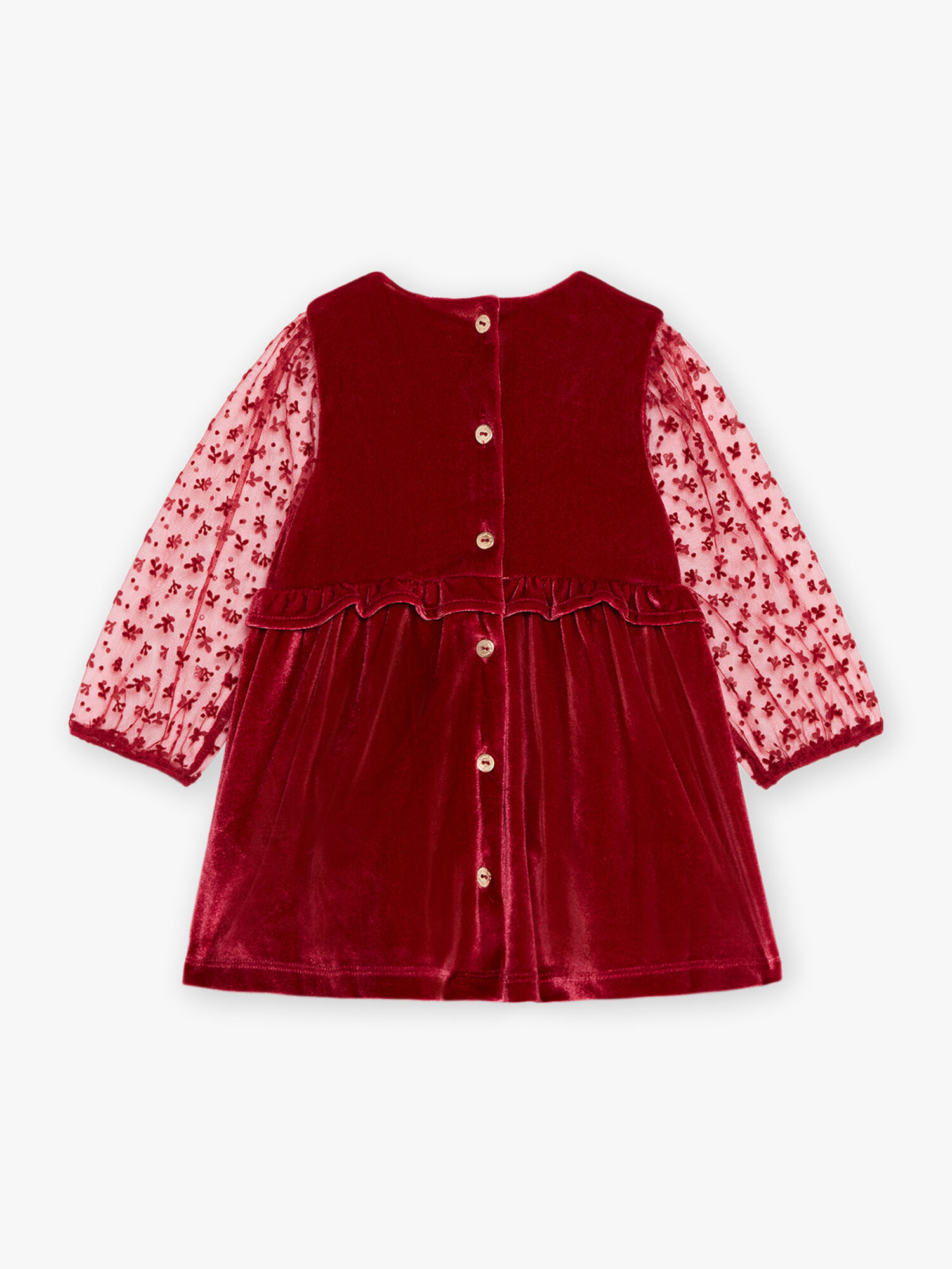 Long sleeve velvet dress