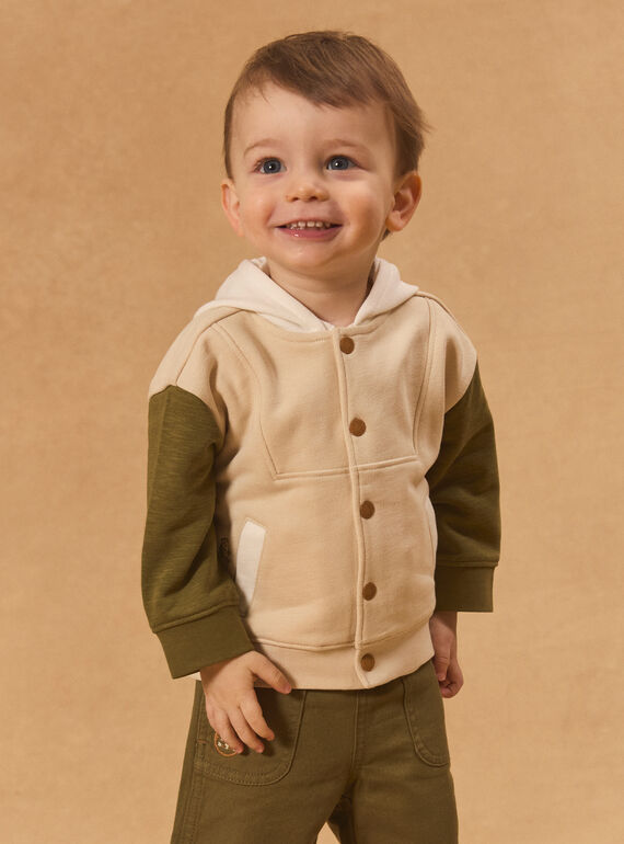 Beige KIDS CARDIGAN MAOCTAVE / 25E1BGO1GIL080