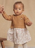 Honey bi-material dress GAMATHILDE / 23H1BFI1ROB107