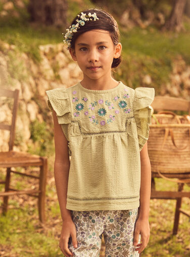 Light green TEE SHIRT SS MLEBIMETTE / 25E2PFO1TMCG600