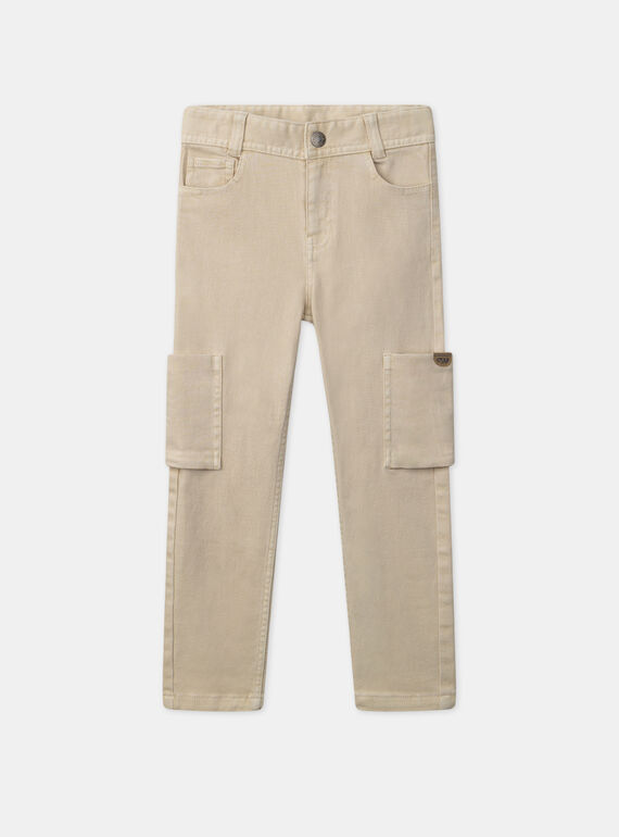 Light beige PANTS MEDIAGE / 25E3PG81PAN806