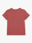 Red t-shirt with surf pattern FISURFAGE / 23E3PGD2TMC303