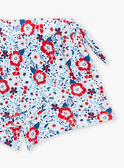 Off white floral print swim shorts FRYSHUETTE / 23E4PFM1SDB001
