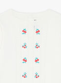 Openwork sweater with floral and strawberry embroidery FEPULETTE / 23E2PFB1PUL001