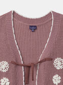 Mauve CARDIGAN WHITHOUT SLEEVES MAGIETTE / 25E2PF71CSM328