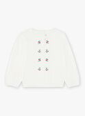 Openwork sweater with floral and strawberry embroidery FEPULETTE / 23E2PFB1PUL001