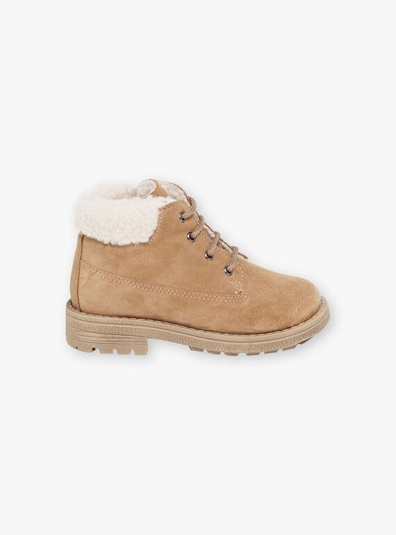 Child boy camel furry boots BANUBAGE / 21F10PG51D0D804