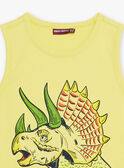 Blue tank top with shark design child boy CYDEBAGE4 / 22E3PGT2DEB108