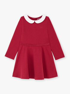 Girl's burgundy dress BROCOLETTE2 / 21H2PFB5ROB719